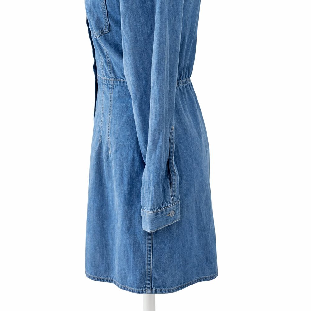 NWT New Glory Denim Shirt Dress | Size M | Button Front - Picture 7 of 9